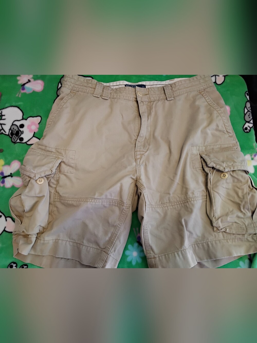 Ralph Lauren POLO Men’s size 38 38W 10L cargo chinos tan bermuda shorts